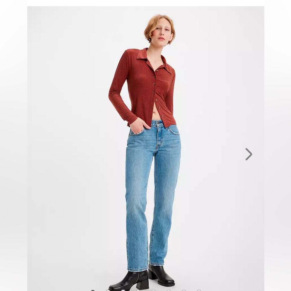 Levi's Women's Rust Button-Down Shirt